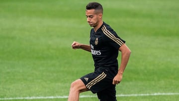 Lucas V&aacute;zquez, en un entrenamiento del Real Madrid durante la estad&iacute;a en Montreal.