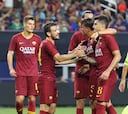 Los goles de la victoria de la Roma ante el Barcelona
