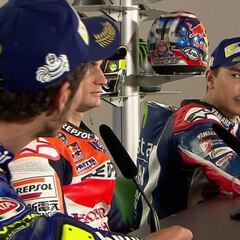 Bronca entre Lorenzo y Rossi en la rueda de prensa de Misano