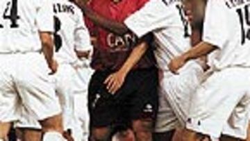 Cruchaga, al final del partido.