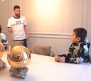 La pregunta sobre el Balón de Oro que muchos se hacen la hizo Thiago Messi a su padre