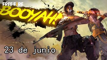 C車digos Free Fire de hoy 23 de junio de 2021; todas las recompensas gratis