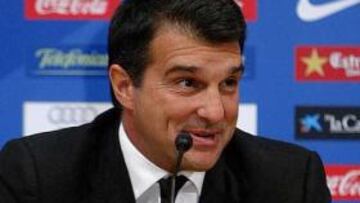 <b>LAMENTOS. Laporta lamentó la agresión sufrida por un miembro de la seguridad del club.</b>