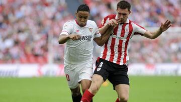 Muriel juega los 14 minutos finales en la derrota del Sevilla