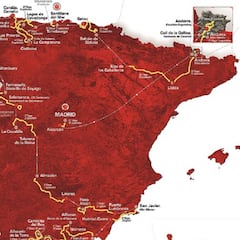 Consulte aquí el mapa y todas las etapas de la Vuelta 2018