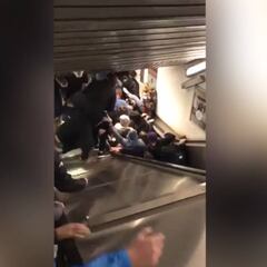 Pánico en Roma: múltiples fans del CSKA heridos al romperse la escalera mecánica del metro