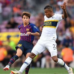 Villa, el más destacado de los colombianos ante Barcelona