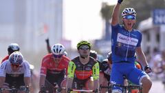 Marcel Kittel celebra su victoria en la segunda etapa del Tour de Dubai.