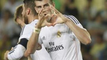 Bale celebró su gol con su gesto característico.