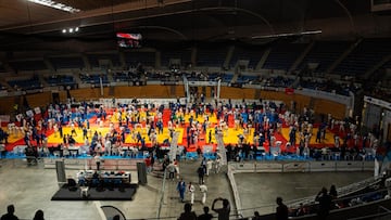 Imagen de la celebración de la Súper Copa de España de Judo “Cantabria Deporte” en el Palacio de los Deportes de Santander