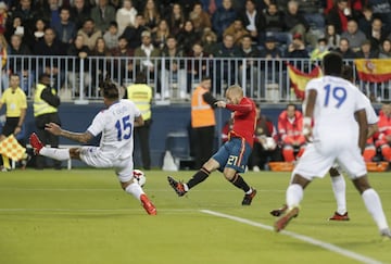 Silva puso el 3-0 en el marcador.