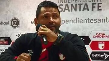 Gerardo Bedoya, técnico de Santa Fe