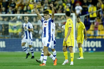 Undabarrena celebra un gol con el Leganés la pasada temporada. 