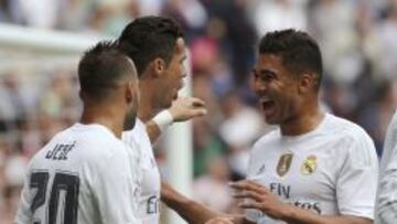 Cristiano, Jesé y Casemiro.
