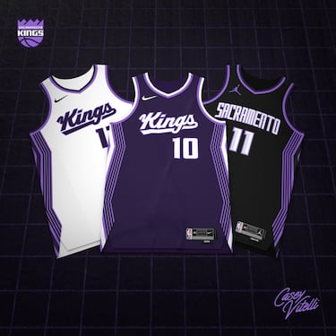 Las equipaciones de los Sacramento Kings para la 2025/26 recupera el diseño púrpura con letras plateadas que el equipo usó a principios de los 2000. Es un tributo a la era de Chris Webber y Mike Bibby, cuando los Kings eran contendientes al título y jugaban con estilo y energía.