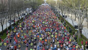 Marat¨®n de Madrid: 35.000 corredores llegar¨¢n al Prado