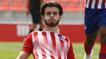 Alberto Salido celebra uno de sus cinco goles en la Copa del Rey con el Atl&eacute;tico.