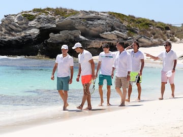 Rafa Nadal, Roberto Bautista, Feliciano López y Pablo Carreño de paseo por Rottnest Island.
