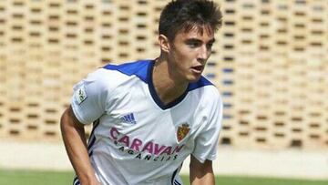 Luis Forc&eacute;n, con el Zaragoza. 