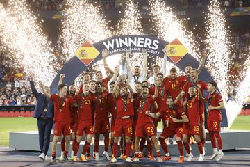 La Selección Española, campeones de la Nations League.