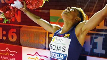 Cartel promocional del Meeting Internacional de Atletismo Jaén Paraíso Interior de Andújar con Yulimar Rojas como protagonista.