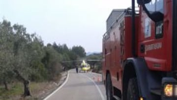 Imagen del lugar del accidente publicada por el servicio de emergencias de la Comunidad Valenciana.