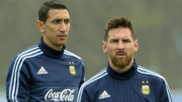 Lionel Messi y Angel Di Maria.