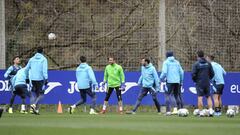 Entrenamiento del Eibar.