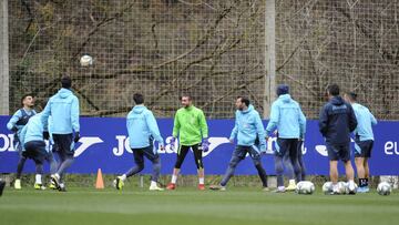 Entrenamiento del Eibar.