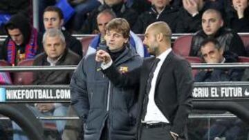 <b>EL FUTURO DE VILANOVA TAMBIÉN SE ADIVINARÁ ESTA MAÑANA</b> Llegaron juntos y en caso de que Guardiola no renueve, su mano derecha abandonaría el barco a su lado. Inseparables en todo momento, el gerundense Vilanova es una de las piezas imprescindibles para Pep. Él maneja gran parte de la estrategia del colectivo, cosa que le ha llevado a ser el tercer técnico mejor pagado de España, superado por Pep y Jose Mourinho.