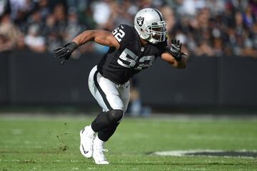 Khalil Mack fue el mejor jugador defensivo de la temporada pasada. Su capacidad para estar en todos los sitios hace que los Raiders, sin tener un front seven muy dominante, sea contendiente a todo este año. 