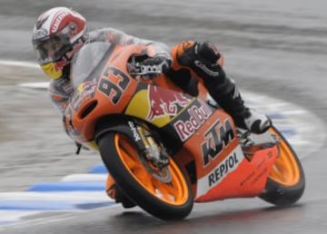 Marc Márquez finalmente consiguió la octava posición en la clasificación de la categoría de 125cc.