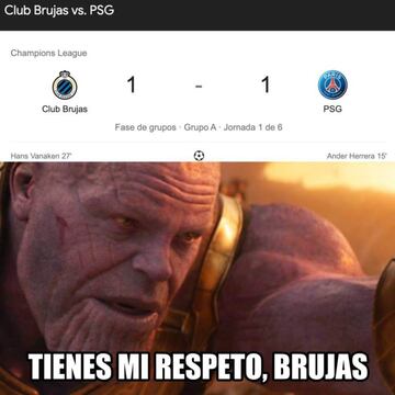 Los memes más divertidos de la primera jornada de Champions