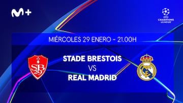 Real Madrid Stade Brest en Movistar Plus+