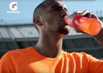 Arturo Vidal fue rostro de Gatorade, una de las tantas marcas de las que ha sido la cara visible.