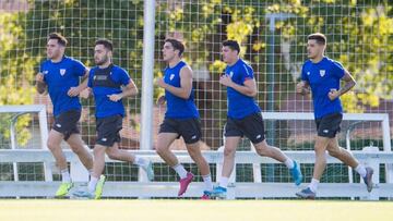 Ibai, Unai López, Larra, Capa y Yuri, en Lezama.