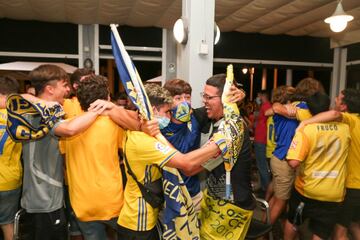 C¨¢diz estuvo de fiesta anoche, y es que el equipo de la ciudad regres¨® a Primera 14 a?os despu¨¦s de abandonar la categor¨ªa.