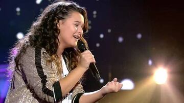 Roc&iacute;o Aguilar en su &uacute;ltima actuaci&oacute;n en la final de La Voz Kids 3 en Telecinco