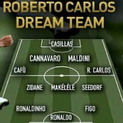 Nadie del actual Madrid en el Dream Team de Roberto Carlos