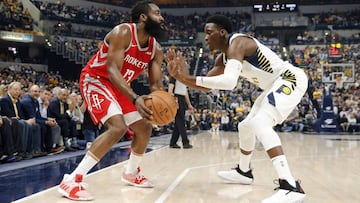 Harden supera a Oladipo y los Rockets respiran: tres seguidas