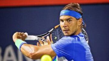 Rafael Nadal durante un encuentro del Masters 1.000 de Montreal.