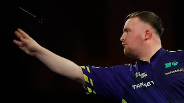 Darts - 2025 PDC World Darts Championship - Alexandra Palace, London, Britain - December 21, 2024 Luke Littler in action during his second round match against Ryan Meikle Action Images via Reuters/Peter Cziborra