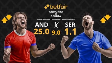 Andorra vs. Serbia: horario, dónde ver, pronósticos y clasificación