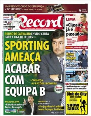 Portadas de la prensa deportiva