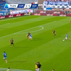 ¡Qué bueno eres Nico Paz! Disfruten de la asistencia de jugón que es para ver una y otra vez