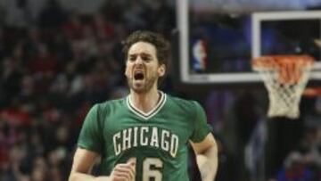 Pau Gasol, el 20º que más juega: 34,8 minutos con 34 años