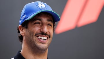 Daniel Ricciardo en el Gran Premio de Bélgica.