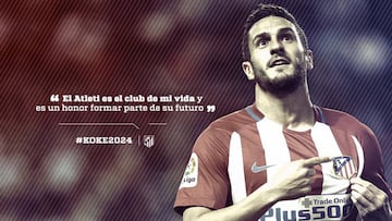 Koke amplía su contrato con el Atlético hasta el año 2024