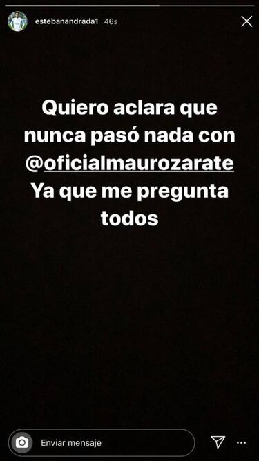 El mensaje de Andrada: "Con Zárate no pasó nada"