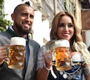 Vidal mostró su celebración del Oktoberfest en familia
